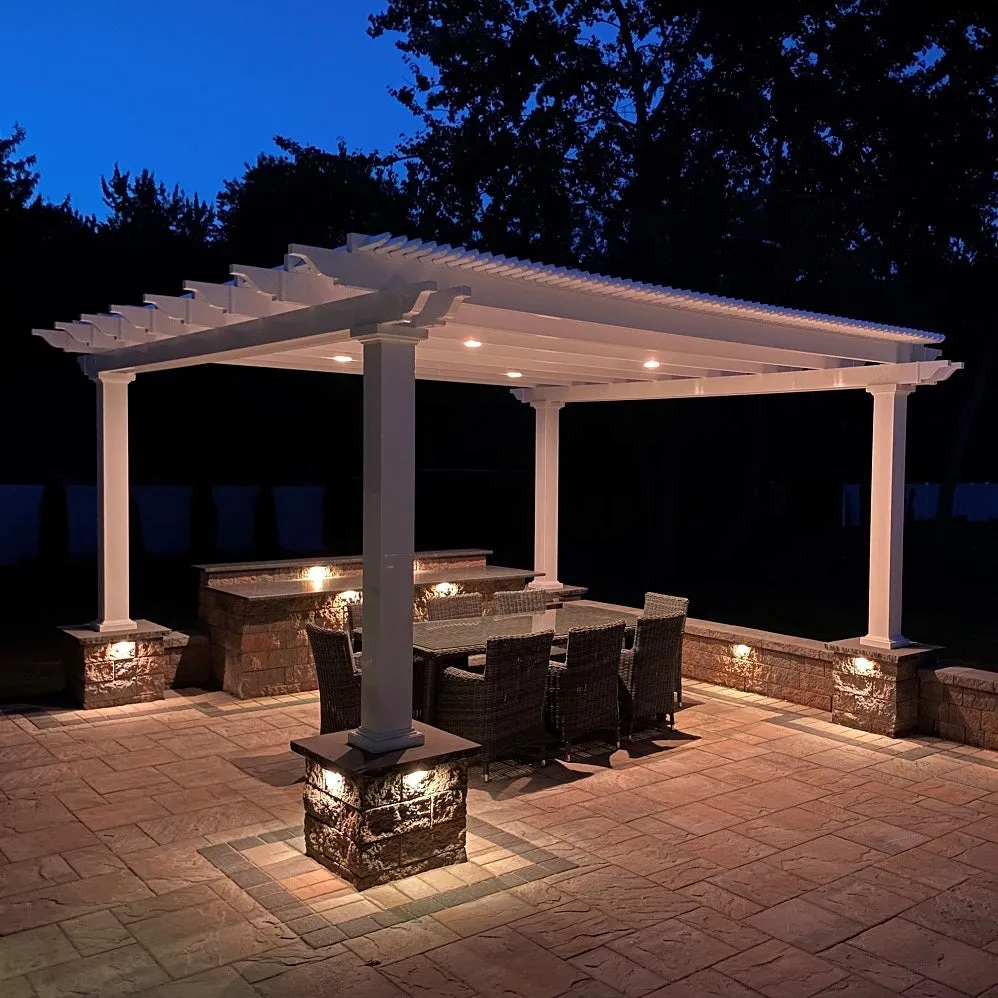 10x18 Pergola Over Concrete Patio (or Other Base) - Made in USA