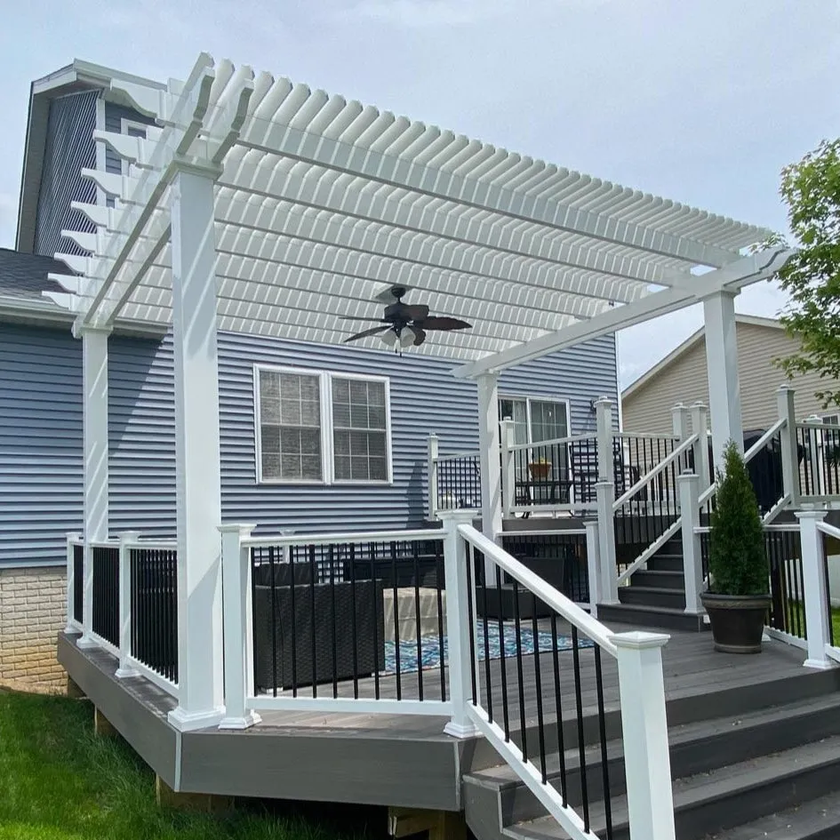 10x18 Pergola Over Concrete Patio (or Other Base) - Made in USA