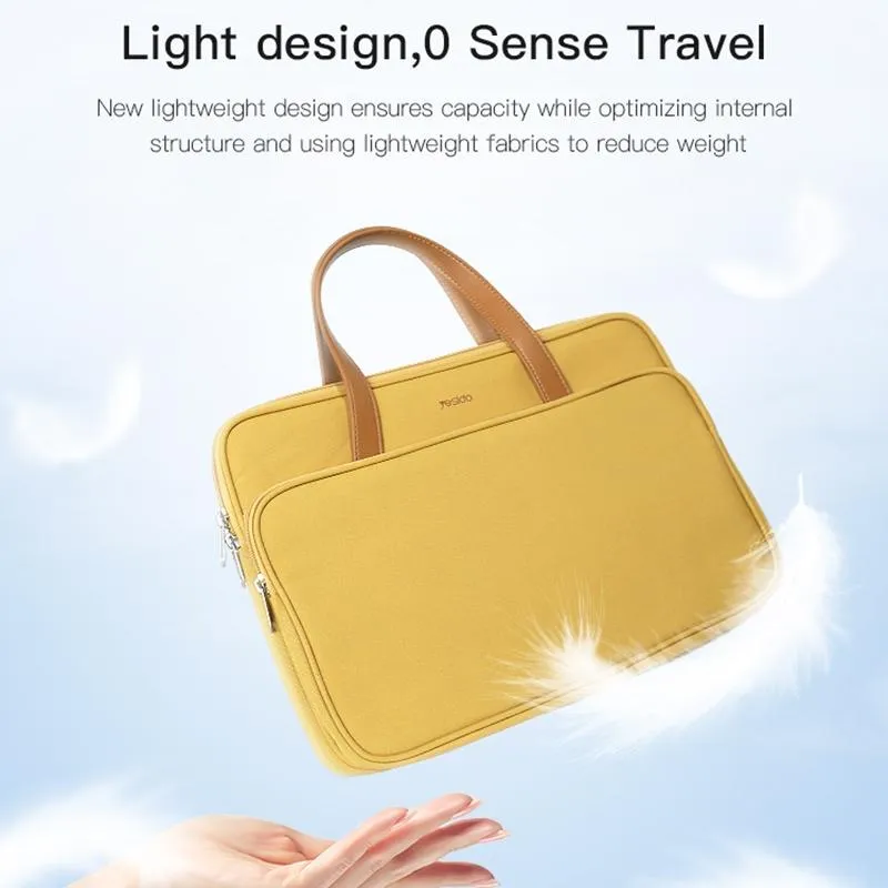 16 Waterproof Oxford Laptop Bag - Yellow