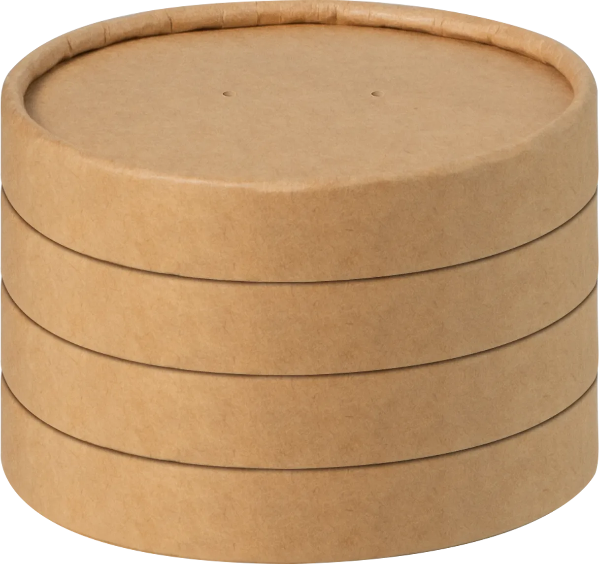 16oz Kraft Compostable Paper Food Cup with Vented Lid