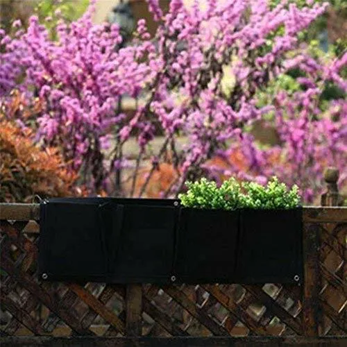 2 Pc 4-7 Pocket Hanging Horizontal/Vertical Garden Wall Planter Yard Garden Home