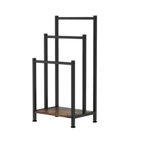 3 Tier Towel Rack Rail | Freestanding Holder | Bathroom Organizer | Laundry Drying Bar