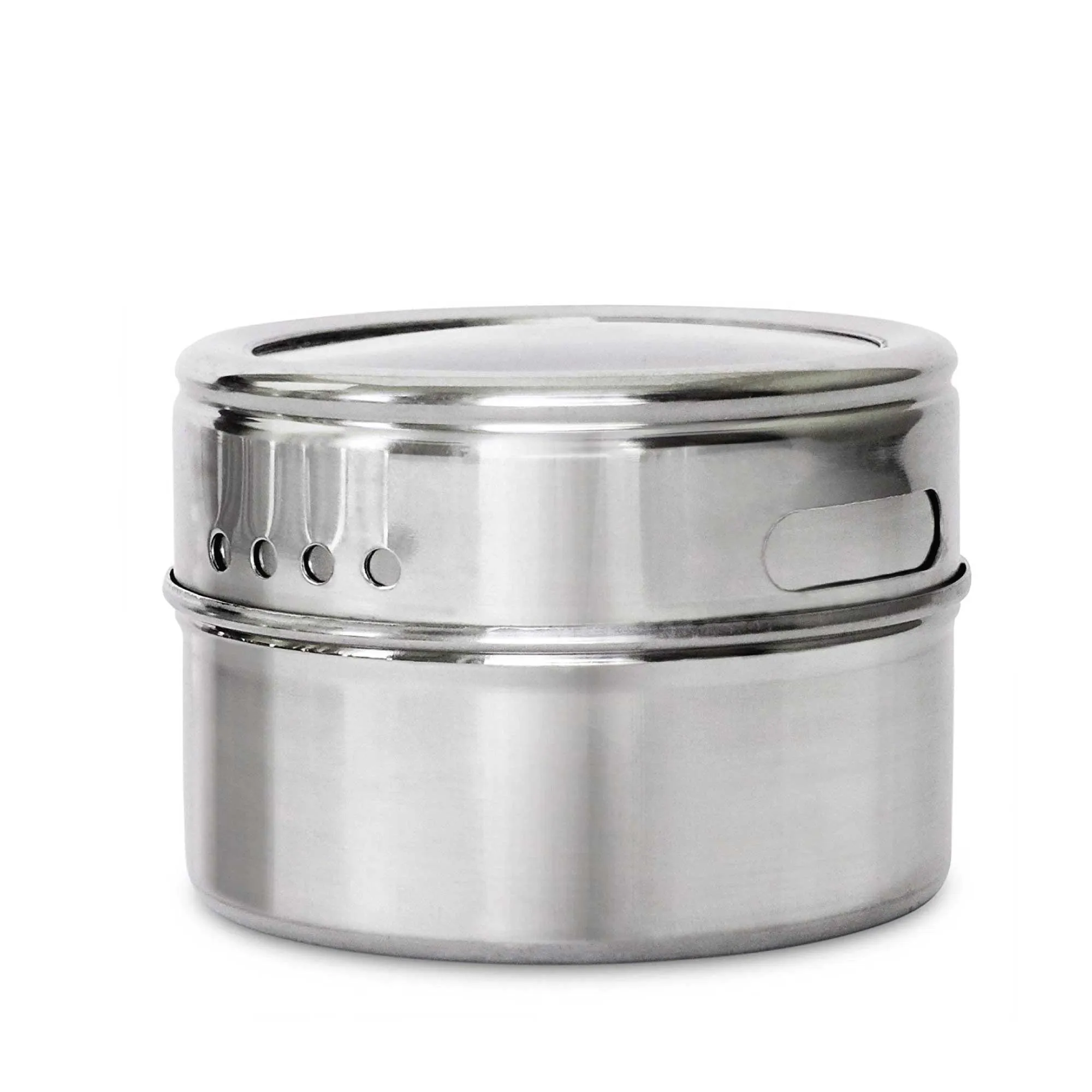 50x 150g Magnetic Spice Jar Stainless Steel Tin | Herb Seasoning Storage Container