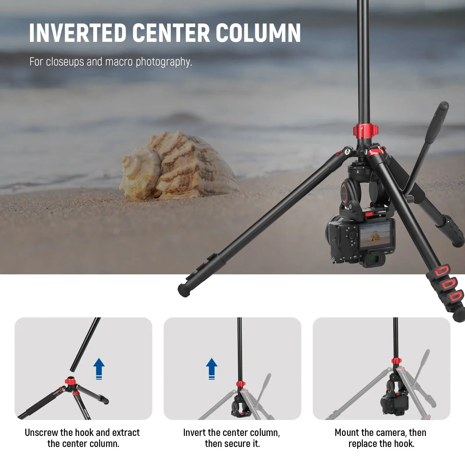 72 Fluid Head Video Tripod Monopod for Dslr Camera with Qr Plate Compatible with Dji Rs Gimbal and Manfrotto Aluminum Alloy Construction
