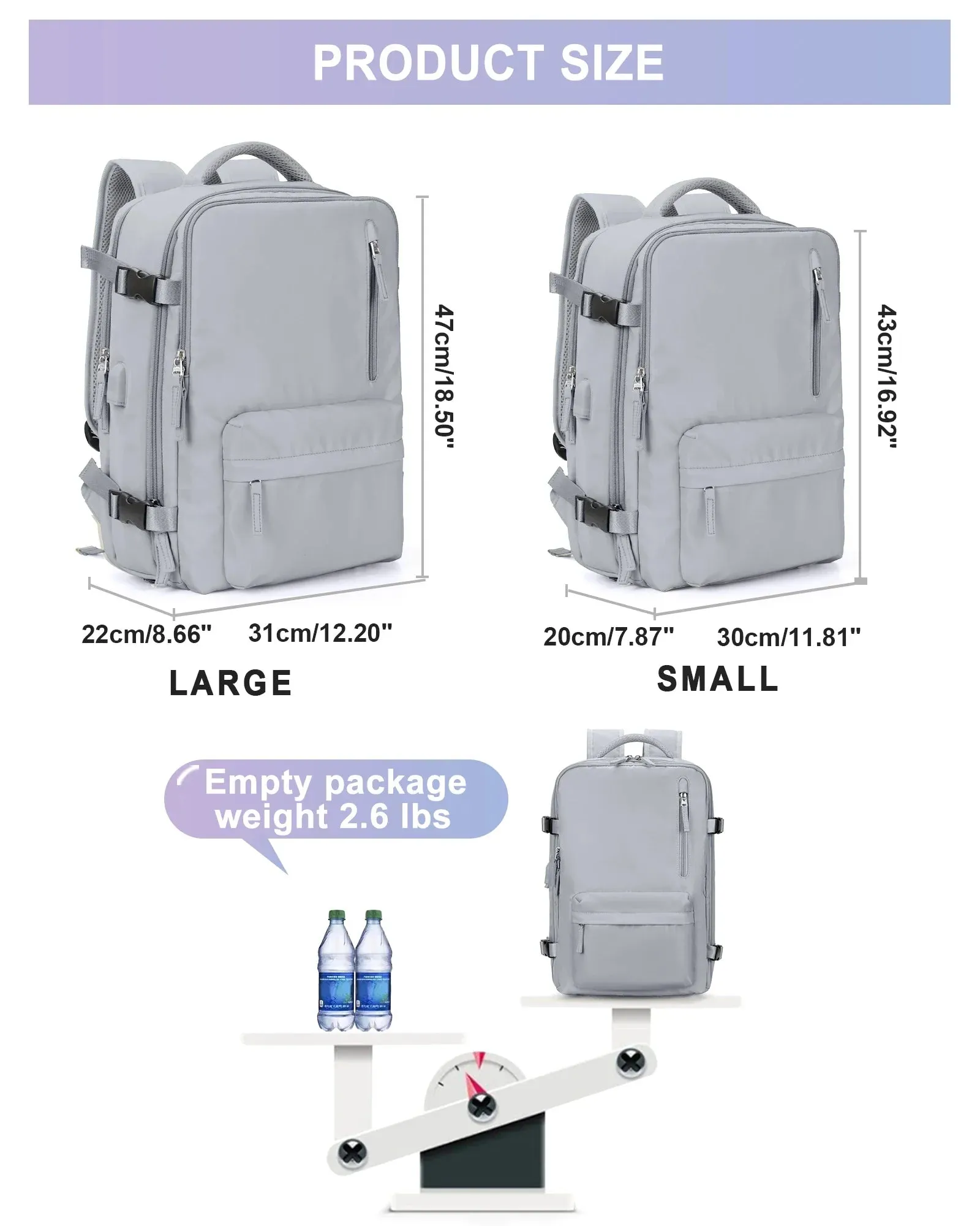 Anti Theft Laptop Backpack for Business Travel with Usb Port