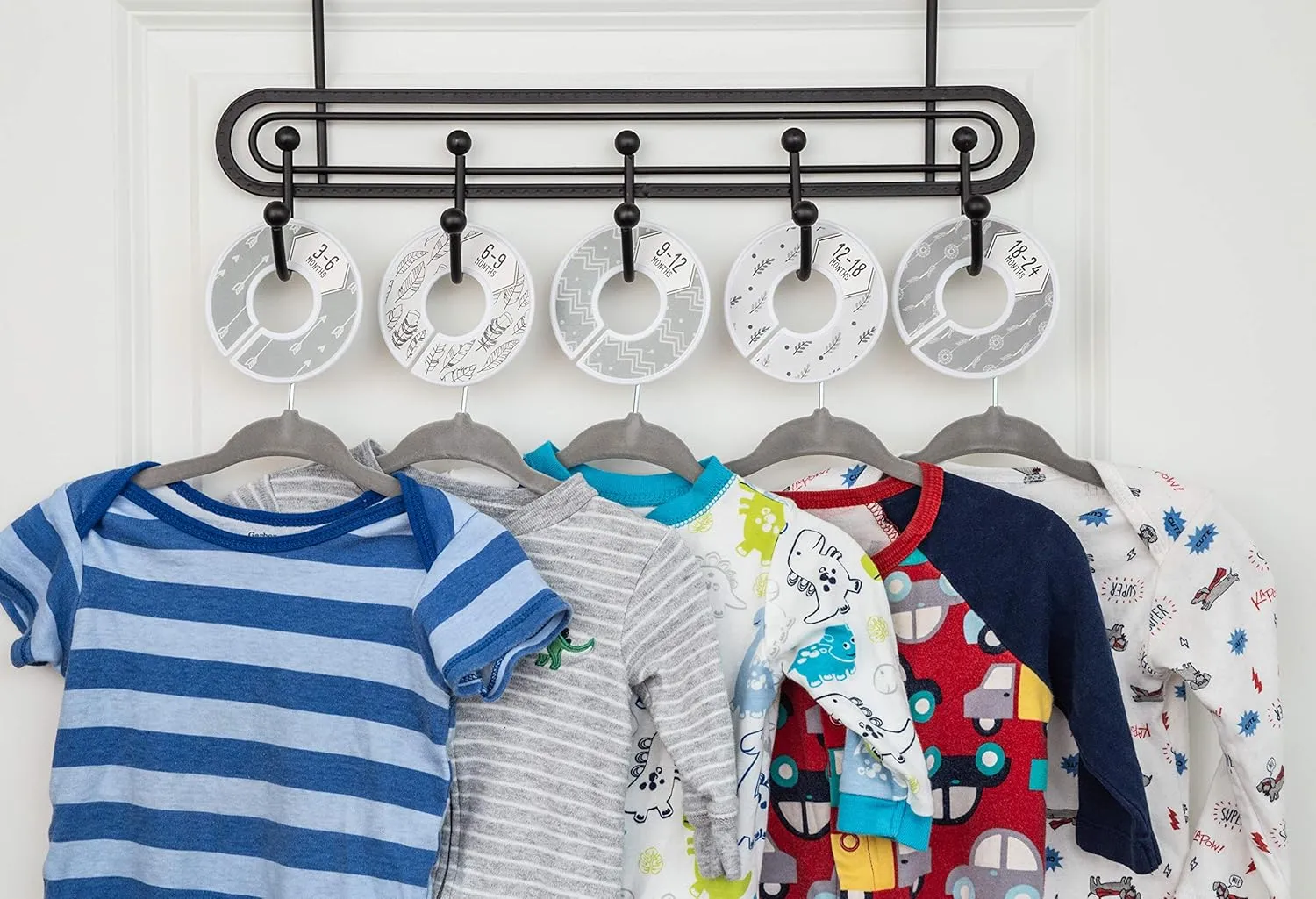 Baby Nest Designs 20x Baby Hangers with 7X Baby Closet Dividers