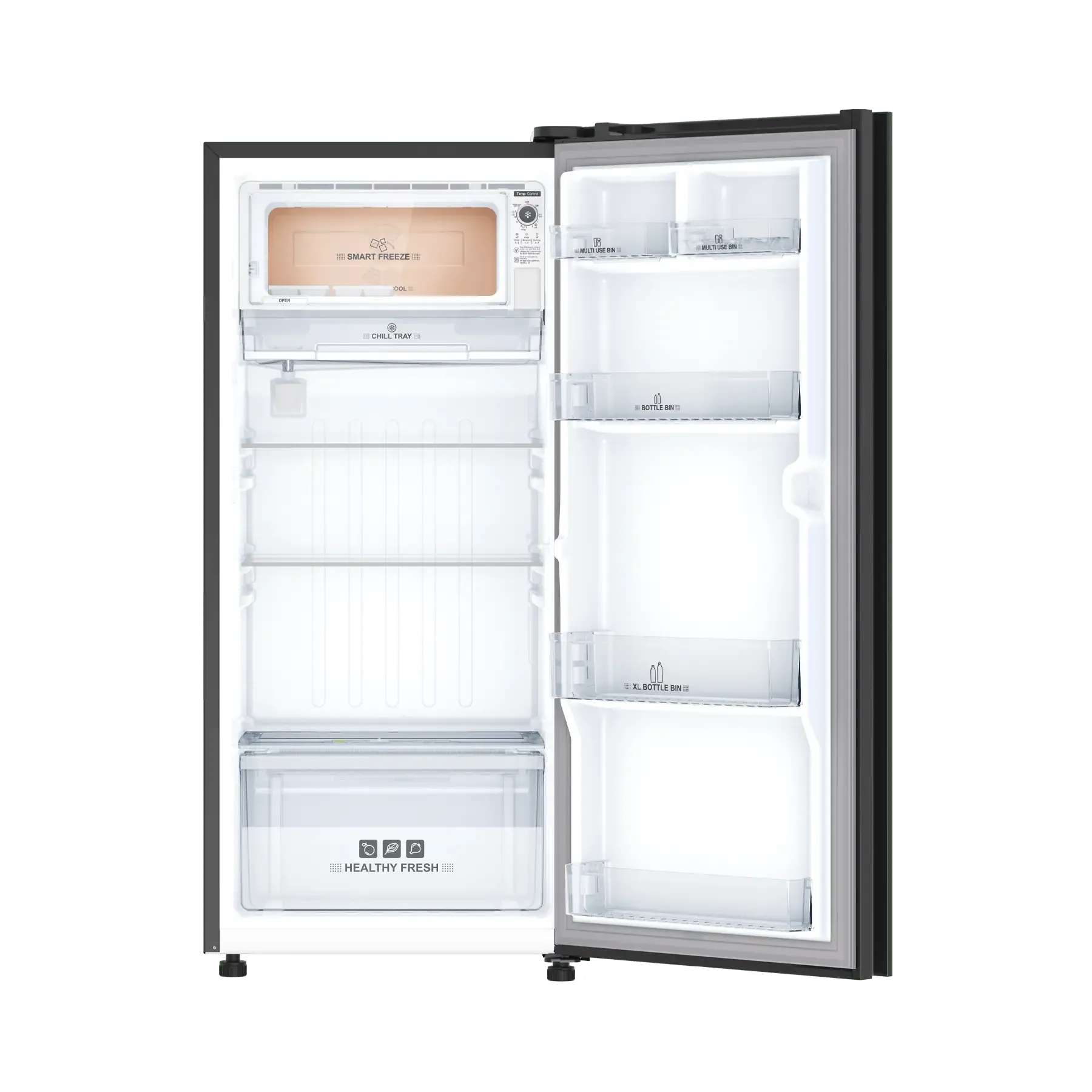 IFBDC-2132FKG Direct - Cool Refrigerator 187 L | 2 Star | Glass Model | Metal - Cool Series