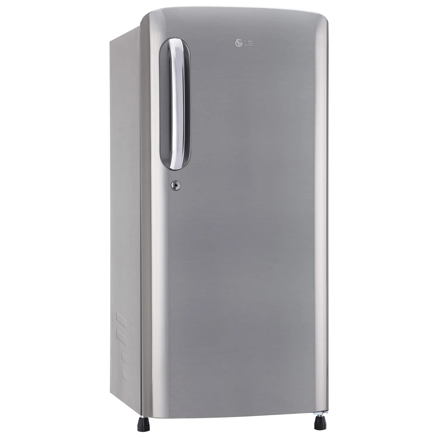 LG GL-B201APZD 185 L 3 Star Direct-Cool Single Door Refrigerator ( Shiny Steel, Fast Ice Making, Gross Volume 190 Litre)
