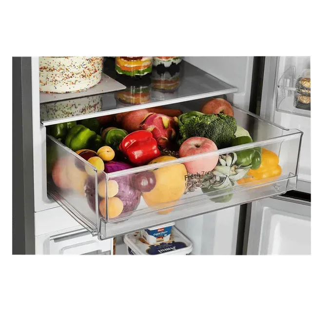 LG GL-B382DPZX 340 L 3 Star Wi-Fi Inverter Frost Free Double Door Refrigerator with Door Cooling  (Shiny Steel)