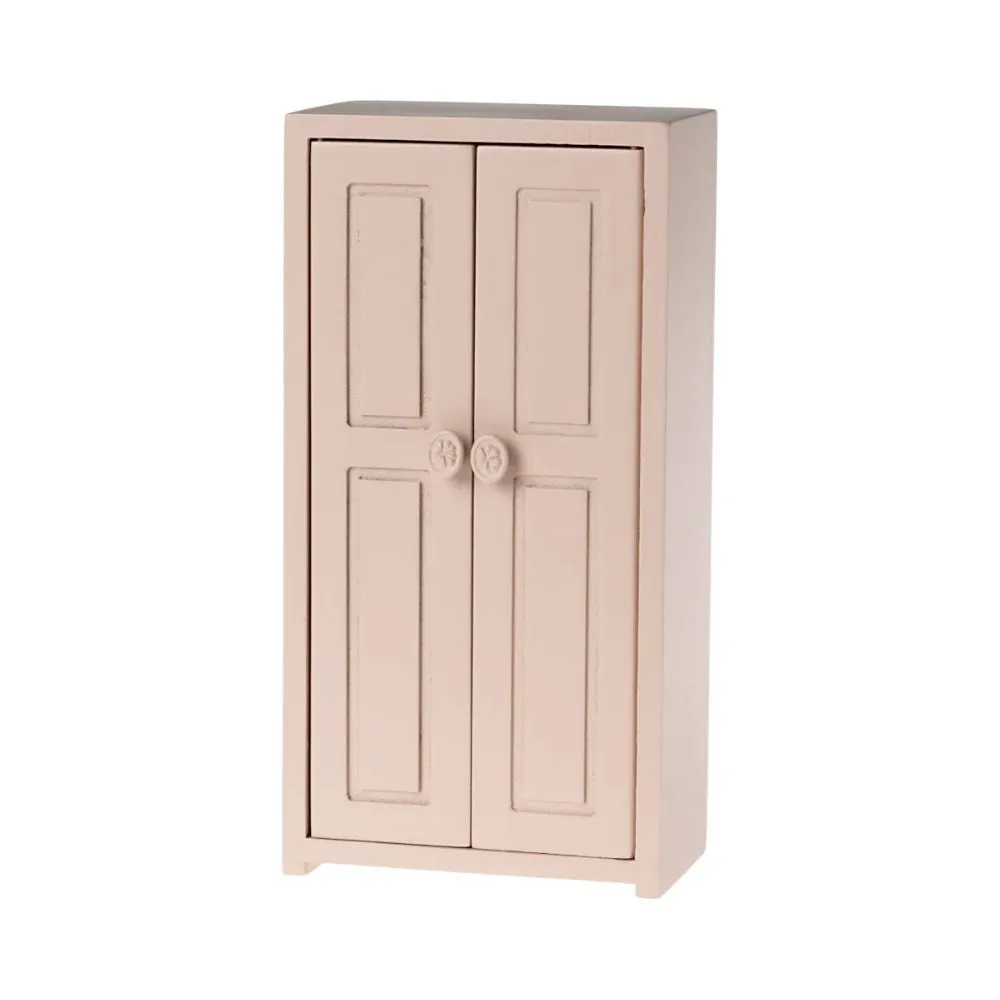 Maileg Wooden Closet, Mouse - Light rose