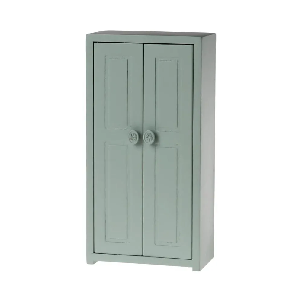 Maileg Wooden Closet, Mouse - Soft blue