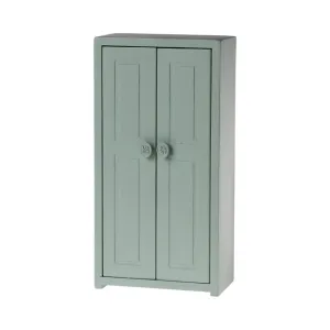 Maileg Wooden Closet, Mouse - Soft blue