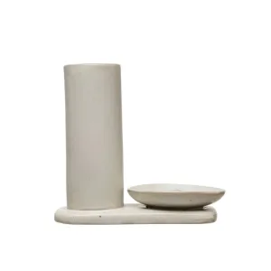 Matte Stoneware Incense Holder