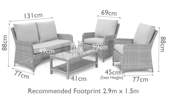Maze Winchester Heritage Square Sofa Set