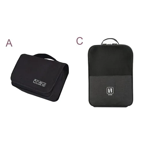 Men's Hanging Folding,Bath cosmetic Underwear Shoe Suitcase Accessories Organizer. Pouch Cable Wire charger Gadget Organizer Bag.