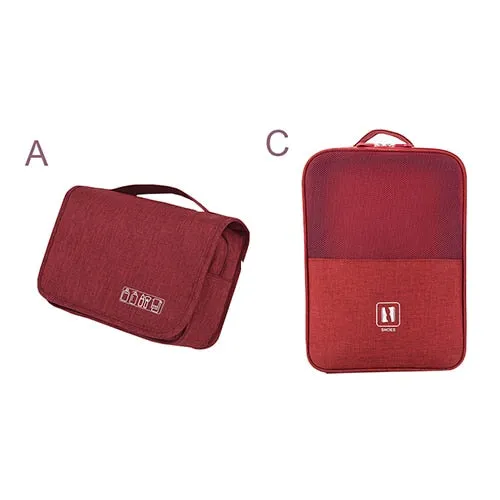 Men's Hanging Folding,Bath cosmetic Underwear Shoe Suitcase Accessories Organizer. Pouch Cable Wire charger Gadget Organizer Bag.