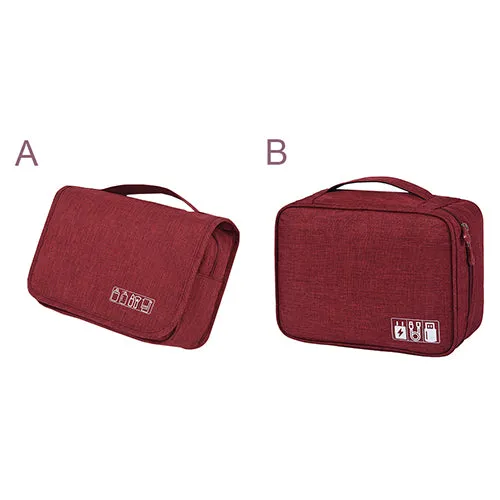 Men's Hanging Folding,Bath cosmetic Underwear Shoe Suitcase Accessories Organizer. Pouch Cable Wire charger Gadget Organizer Bag.