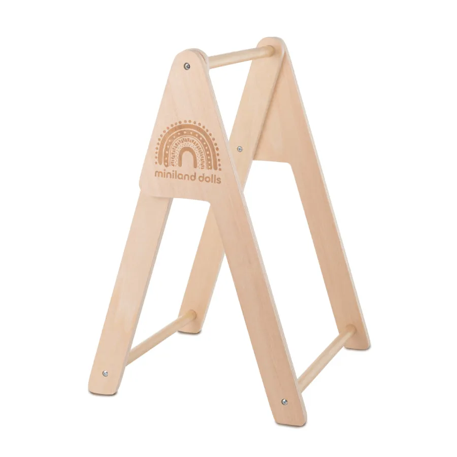 Miniland Doll Wooden Clothing Rack