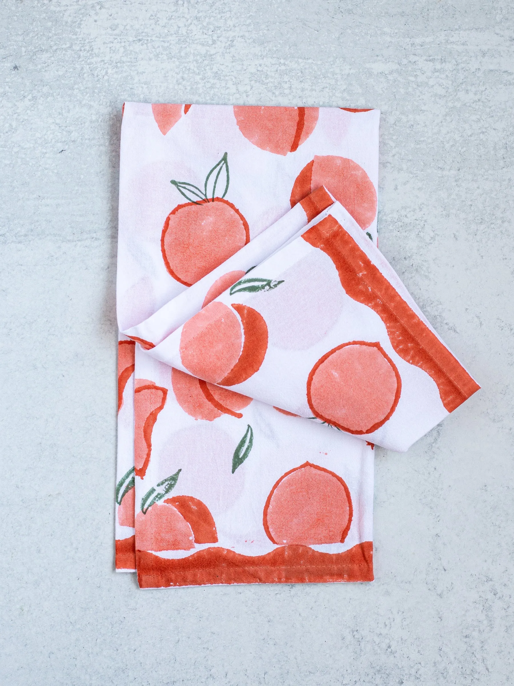 Peach Tea Towel