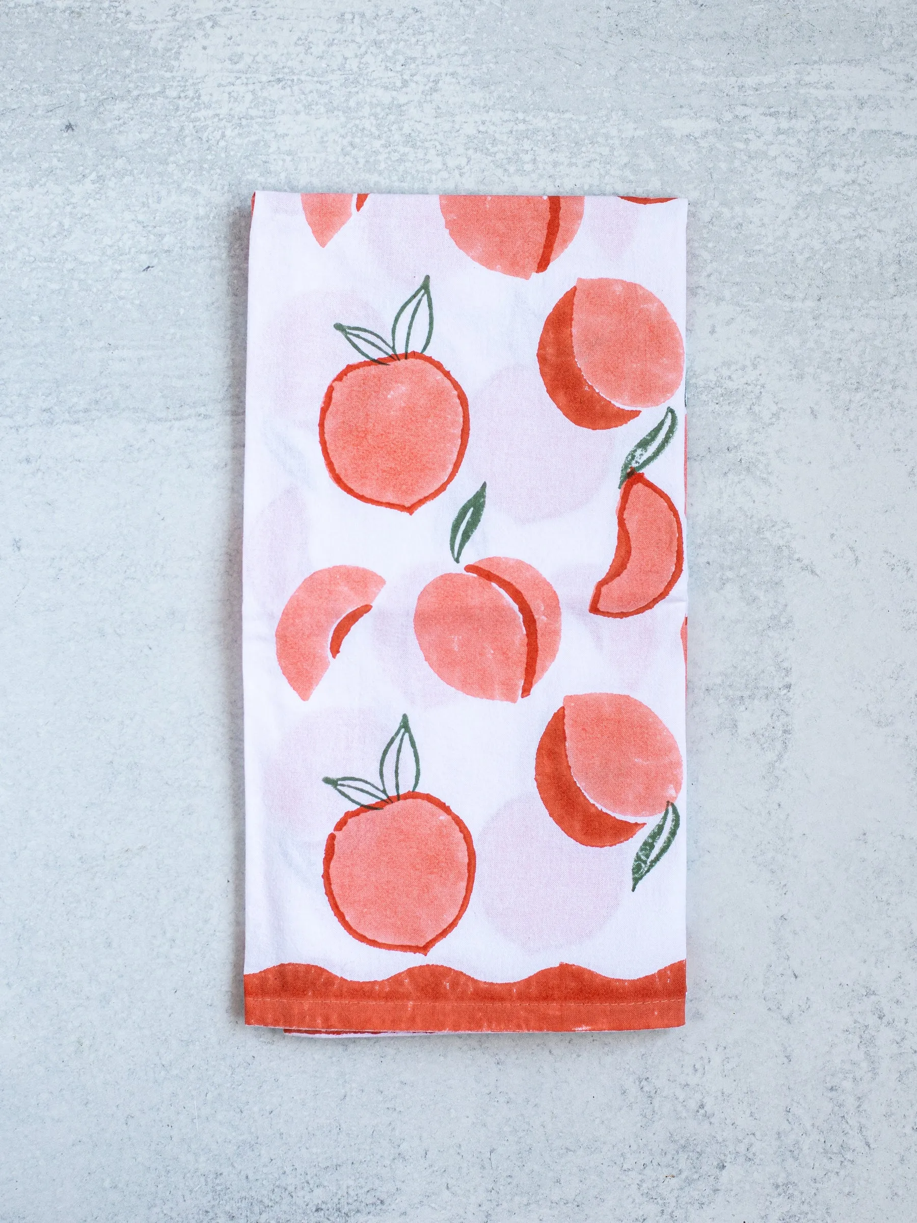 Peach Tea Towel