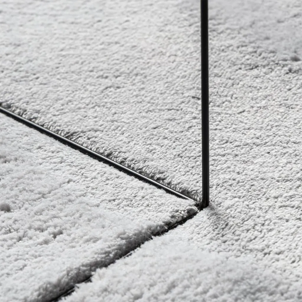 Rug HUARTE Short Pile Soft and Washable Grey 80x150 cm