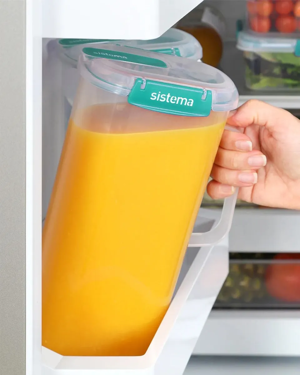 Sistema 2 Liter Juice Jug Klip It Plus Minty Teal
