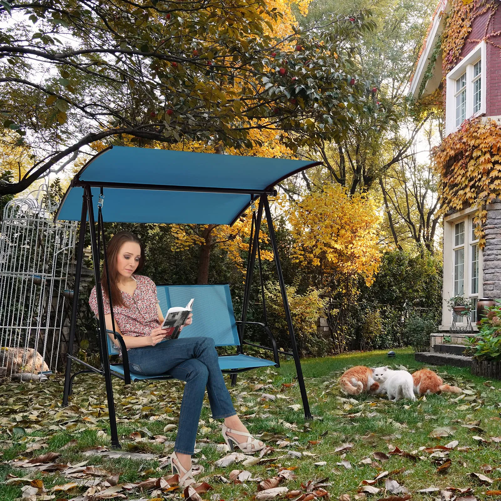 Tangkula 2 Person Porch Swing