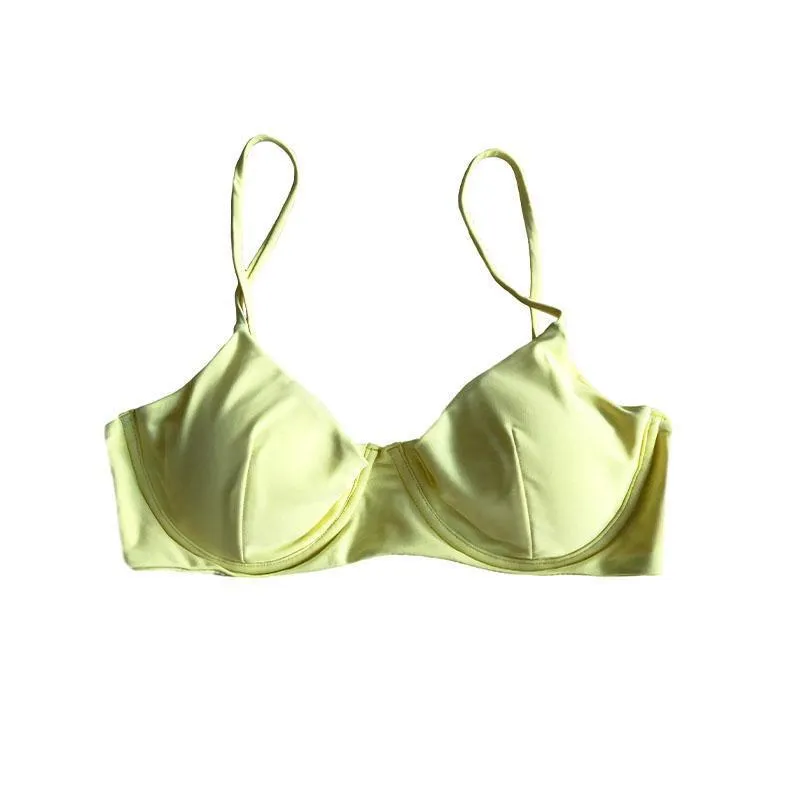 TROPEZ BIKINI TOP IN AVOCADO GREEN