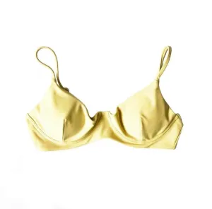 TROPEZ BIKINI TOP IN BANANA YELLOW