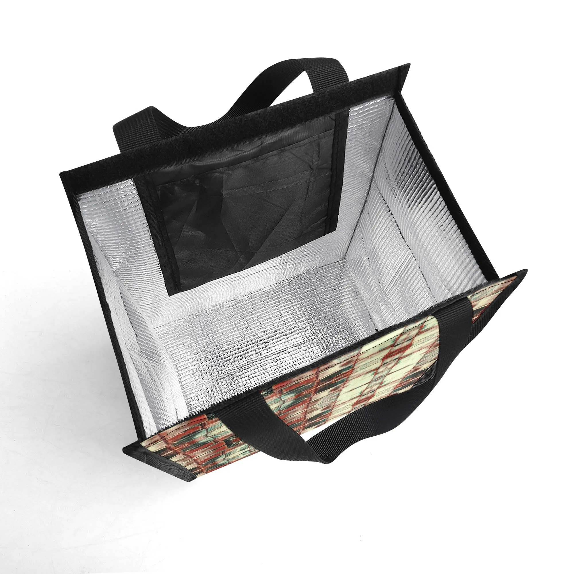 Waterproof Handy Lunch Bag - "Square Dance"